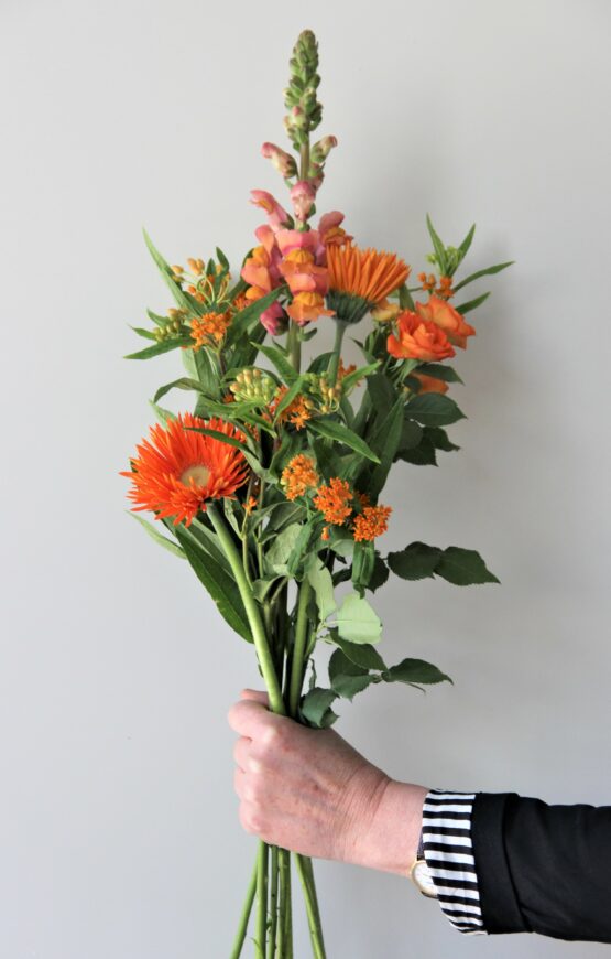 Seizoensboeket Oranje - Keuze van de bloemist