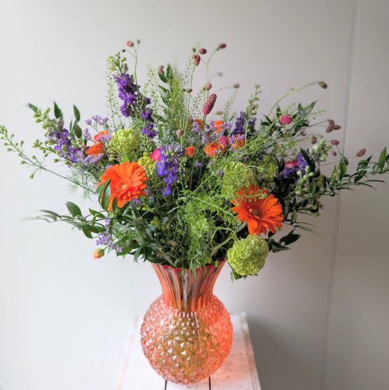 oranje-paars veldboeket